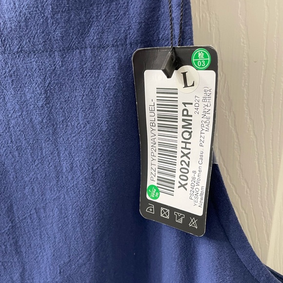 YesNo NWT Women’s Casual Wide Leg Jumpsuit Overalls with Pockets - Picture 7 of 13